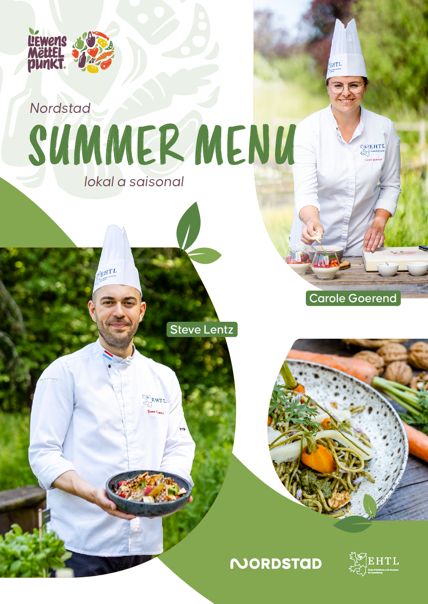 Summer Menu Liewensmëttelpunkt