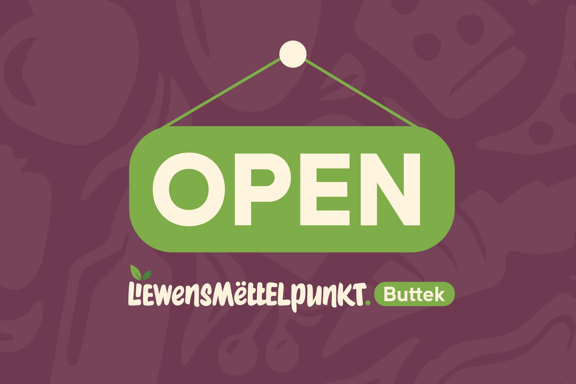 De Liewensmëttelpunkt Buttek ass op 🥳