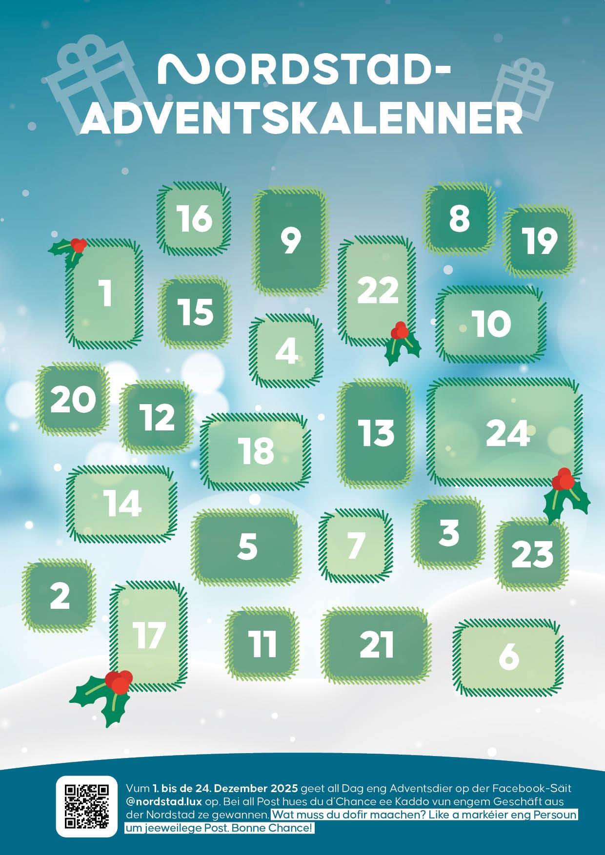 Calendrier de l'Avent de la Nordstad