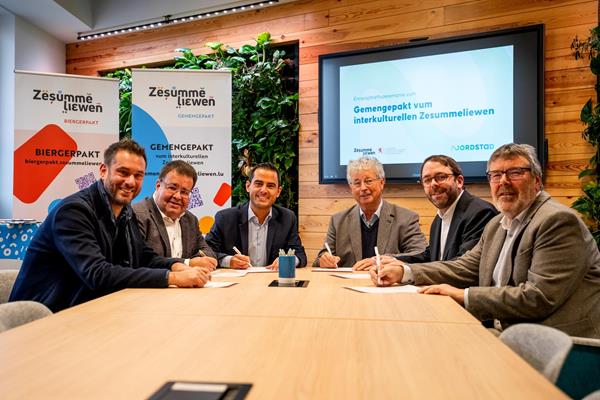 Ënnerschrëftszeremonie "Gemengepakt fir interkulturellt Zesummeliewen"