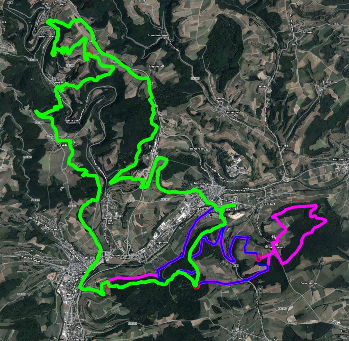 MTB Trail MAP - Nordstad MTB Trail / Ladiesrun